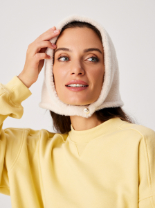 Косынка одинарная с шерстью мериноса, эко-мех ESW 25174/1