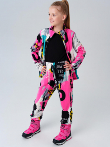 Комплект для девочки: куртка и брюки флисовые