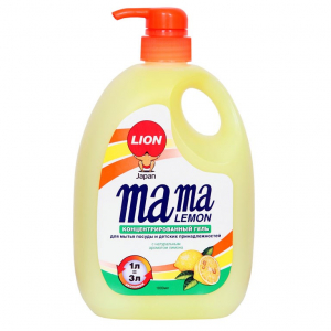 Mama Lemon Гель для мытья посуды и детских принадлежностей лимон 1 л