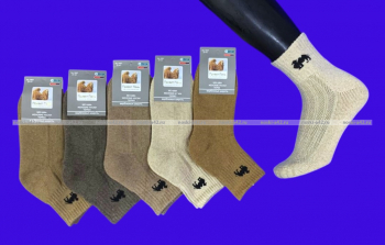 Термоноски махровый след женские из ВЕРБЛЮЖЬЕЙ шерсти арт. 1907