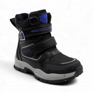 Ботинки мембранные на меху А6671-10 черные