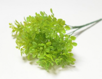 Искусственные цветы, Ветка в букете зелени самшит 5 веток (1010237) зеленый