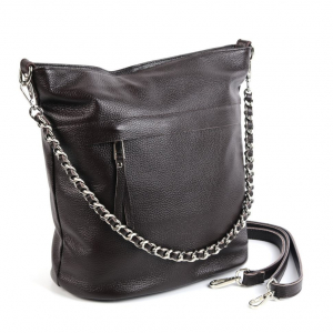 Женская кожаная сумка 1636-А Кофе