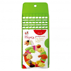 Терка пластмассовая для сырых и вареных овощей 24х10х1,5см, универсальная (Россия)