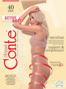 Колготки женские Active Soft 40 5 Conte Дроп