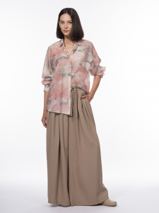 Блуза рубашечного кроя из вискозной ткани