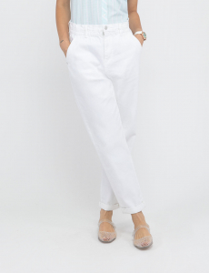 HIGH RISE PAPERBAG CROPPED JEANS