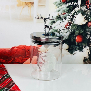 588-731 Банка для сыпучих продуктов 800мл. в под.уп.(х24)Стекло