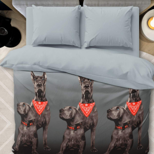 Пододеяльник Доги бязь (основа)