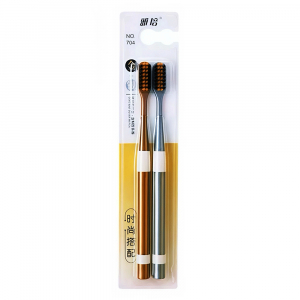 Набор мягких зубных щеток с бамбуковым углём «Abbott»