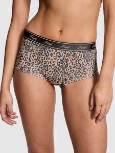 Logo Cotton Shine Boyshort Panty