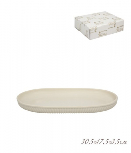 105-895 Форма (блюдо) овальная 30,5х17,5з3,5 см. в под.уп.(х18)