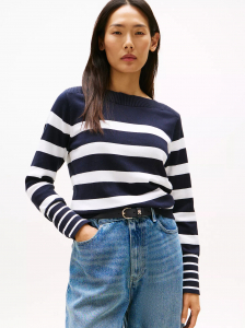 Stripe Boatneck Sweater