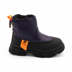 Ботинки демисезонные 5921-5В черно синие