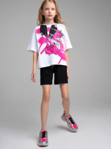 Комплект девочки: футболка, шорты