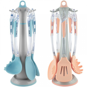 160-084 Набор кухонных принадлежностей  5пр. на подставке в под.уп.(х12)