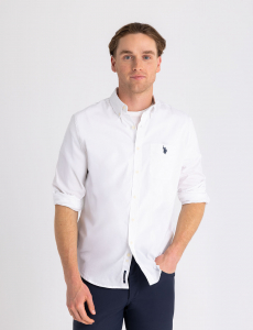SOLID STRETCH POPLIN LONG SLEEVE SHIRT