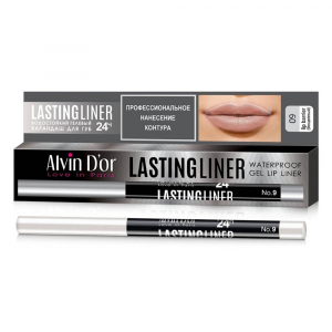 Карандаш для губ  LASTINGLINER Alvin D`or прозрачный 09 прозрачный водостойкий