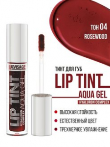 Тинт для губ LIP TINT AQUA GEL LUXVISAGE коричневый 04 rosewood увлажнение