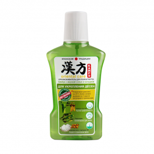 Ополаскиватель для полости рта KAMPO ORIENTAL CARE, Бамбук с морской солью и кальцием для укрепления десен, MODUM, 320мл.