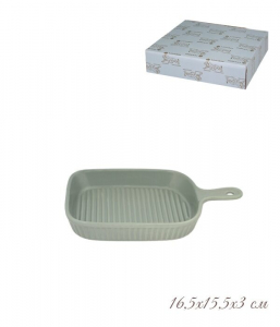 105-882 Форма (блюдо) для запекания 16,5х15,5х3 см. в под.уп.(х36)