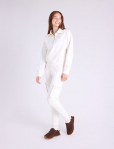 METALLIC EMBROIDERD CARGO JOGGER