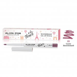 Карандаш для губ  A la French Alvin D`or фиолетовый  тон 05 водостойкий