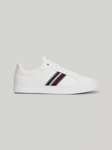Signature Stripe Leather Court Sneaker