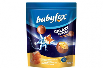 «BabyFox», конфеты шоколадные Galaxy sphere с соленой карамелью, 130 г