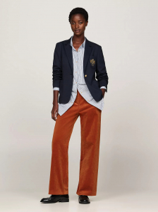 Relaxed Straight-Leg Corduroy Pant