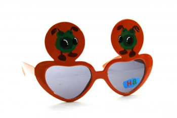 Детские солнцезащитные очки 2213 жук оранжевый