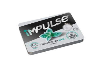 «Impulse», конфеты «Освежающая мята», 12 г (упаковка 15 шт)