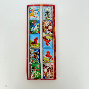 Магниты прямоугольные с пожеланиями - Год лошади 6 см (10 шт в уп)