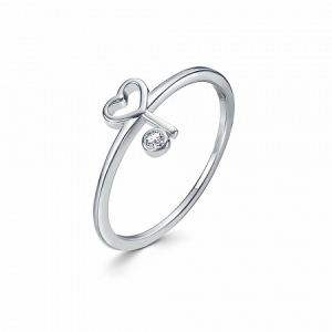 Кольцо родированное серебро 925*