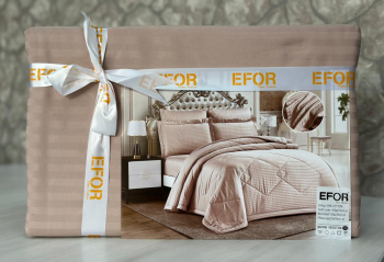 КПБ EFOR SATIN GULKURUSU сухая роза (2 наволочки)