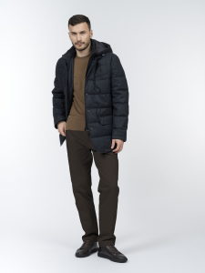 Куртка с  капюшоном и манишкой, утепленная наполнителем Sorona