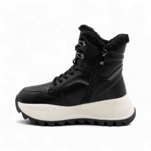 Ботинки на меху С127 черные