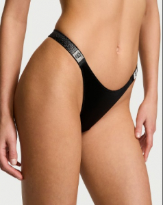 Scattered Shine Strap Brazilian Panty