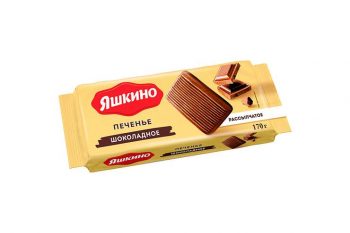 «Яшкино», печенье с шоколадным вкусом, 170 г