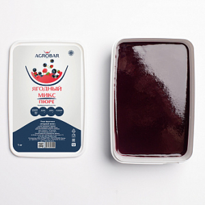 Пюре Ягодный микс Agrobar (Агробар) замороженное, 1 кг.