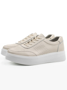 03-C945-2A BEIGE Полуботинки летние женские (натуральная кожа)