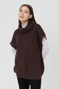 Жилет из льна 7-36 махагон