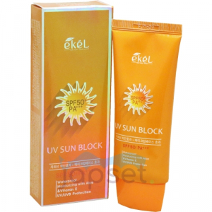 Ekel Солнцезащитный крем с экстрактом алоэ, SPF 50/PA+++, 70 мл