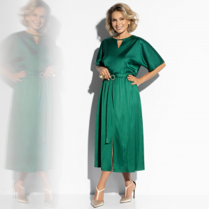 Платье шёлковое, Икона моды (зелёное)