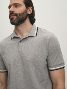 Поло из хлопкового трикотажа