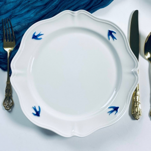 164-145 Набор из 6 тарелок 27см ЛАСТОЧКИ в под.уп.(х4)Фарфор
