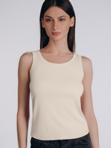 Бежевая женская классическая майка (Арт. 5039TDJ )