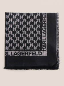 Женский платок 120х120 см KARL LAGERFELD k/monogram lurex jkrd scarf