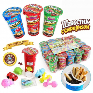 ШОКОЛАДНАЯ ПАСТА С ПЕЧЕНЬЕМ  + ИГРУШКА ШОКОСТИК