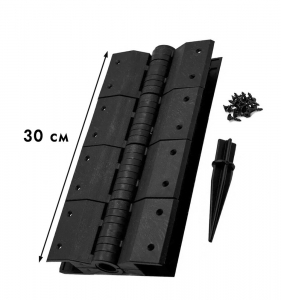 Угловой элемент пластиковый 30 см черный для грядок ДПК «Holzhof»